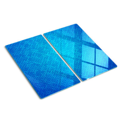 Tábua para cozinha Um padrão ondulado em tons de azul