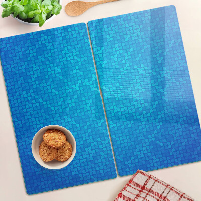 Tábua para cozinha Um padrão ondulado em tons de azul