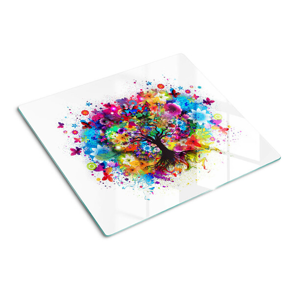 Tábua para cozinha Árvore da Vida Colorida