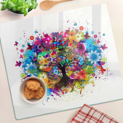Tábua para cozinha Árvore da Vida Colorida