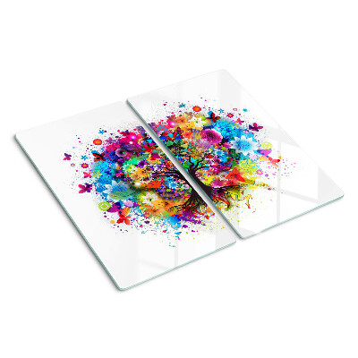 Tábua para cozinha Árvore da Vida Colorida