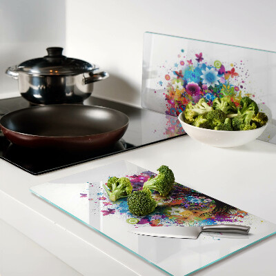 Tábua para cozinha Árvore da Vida Colorida