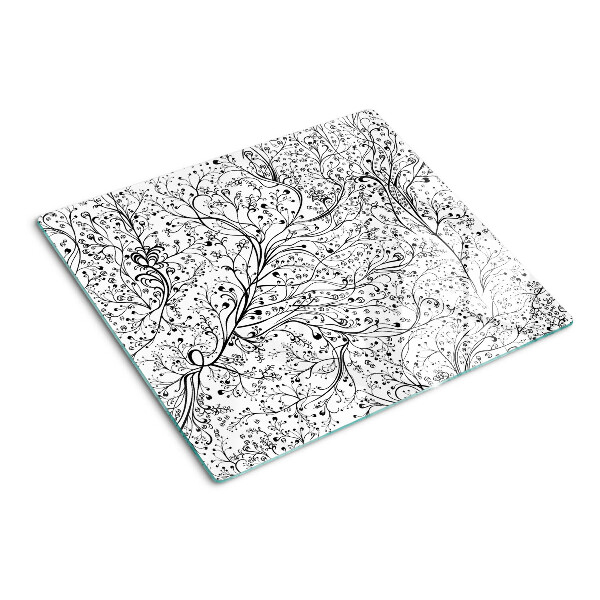 Tábua para corte Um padrão de planta com galhos delicados