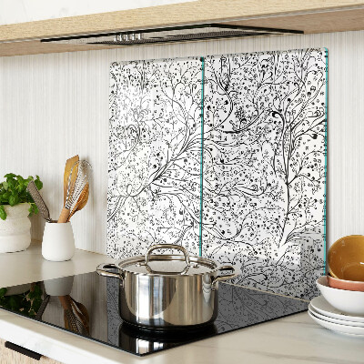 Tábua para corte Um padrão de planta com galhos delicados