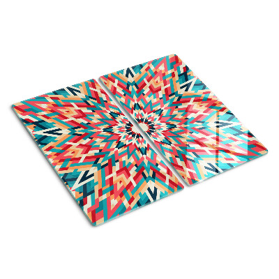 Tábua para cozinha Mandala multicolorida