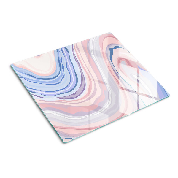 Tábua para corte Padrão marmorizado em cores pastel