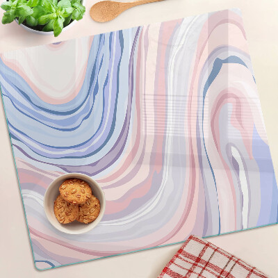 Tábua para corte Padrão marmorizado em cores pastel