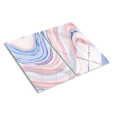 Tábua para corte Padrão marmorizado em cores pastel