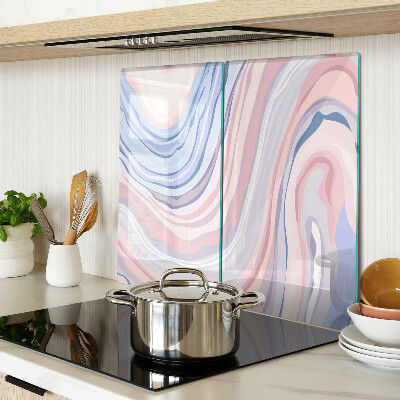 Tábua para corte Padrão marmorizado em cores pastel