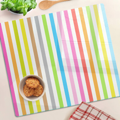 Tábua para corte Listras coloridas de arco-íris