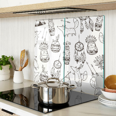 Tábua para cozinha Motivo étnico com animais