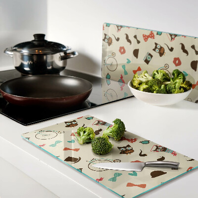 Tábua para cozinha Gatinhos e acessórios retrô