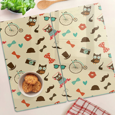 Tábua para cozinha Gatinhos e acessórios retrô