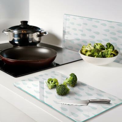 Tábua para cozinha Gotas de chuva