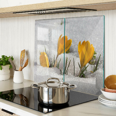 Tábua para cozinha Açafrões na neve