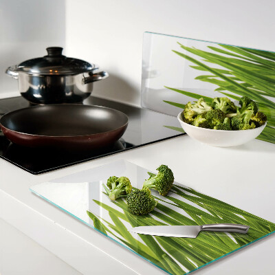 Tábua para corte grama verde