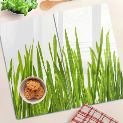 Tábua para corte grama verde