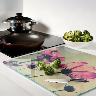 Tábua para corte Flores em tons pastel