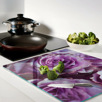 Tábua para corte Rosas em tons de roxo