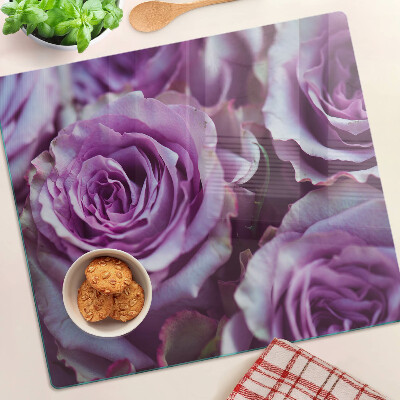 Tábua para corte Rosas em tons de roxo