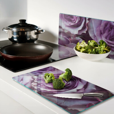 Tábua para corte Rosas em tons de roxo