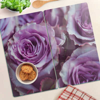 Tábua para corte Rosas em tons de roxo