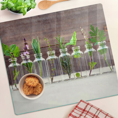Tábua para cozinha Plantas em garrafas