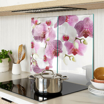 Tábua para corte Orquídeas ao fundo da janela