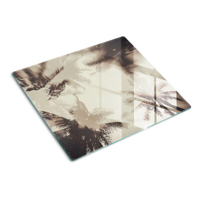 Tábua para corte Palmeiras em um fundo monocromático