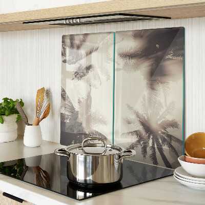 Tábua para corte Palmeiras em um fundo monocromático