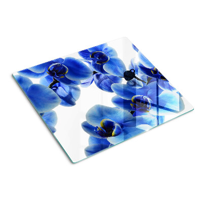 Tábua para cozinha orquídeas azuis