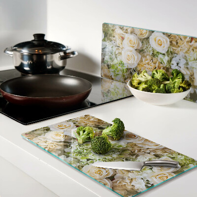 Tábua para cozinha Flores em tons pastel