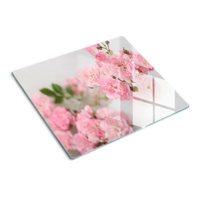 Tábua para cozinha Flores rosas em um vaso