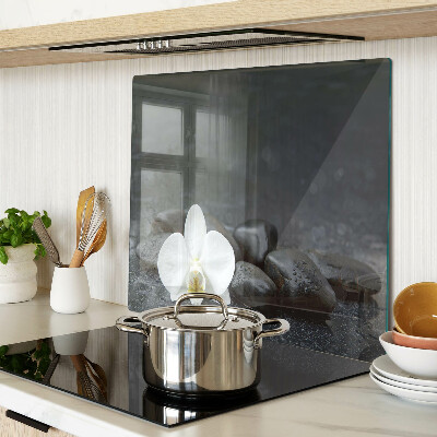 Tábua para corte Flor de orquídea em pedras