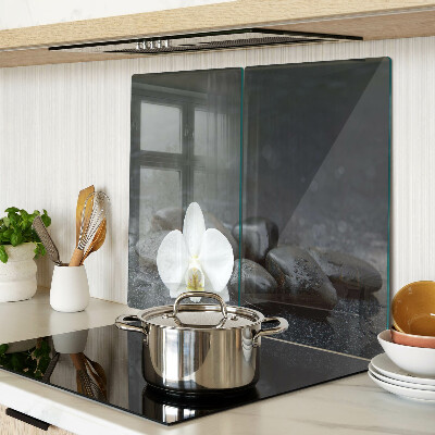 Tábua para corte Flor de orquídea em pedras