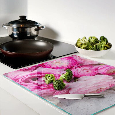 Tábua para cozinha Flores rosas em um buquê