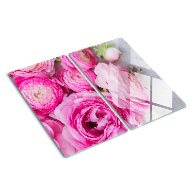 Tábua para cozinha Flores rosas em um buquê