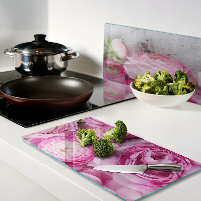 Tábua para cozinha Flores rosas em um buquê