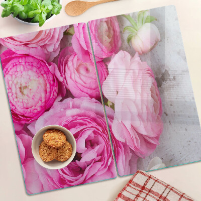 Tábua para cozinha Flores rosas em um buquê