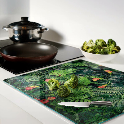 Tábua para corte Selva tropical com flores