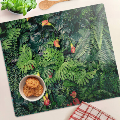 Tábua para corte Selva tropical com flores