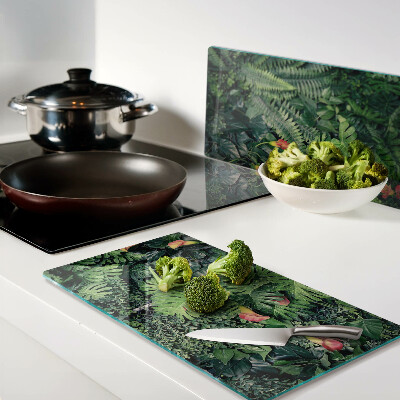 Tábua para corte Selva tropical com flores