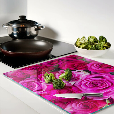 Tábua para cozinha Rosas em tons de rosa