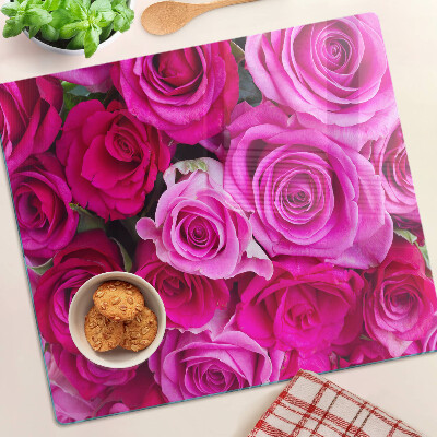 Tábua para cozinha Rosas em tons de rosa