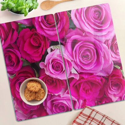 Tábua para cozinha Rosas em tons de rosa