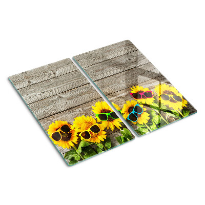 Tábua para cozinha Girassóis em óculos de sol