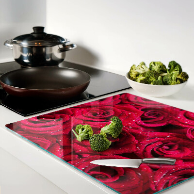 Tábua para corte Rosas em uma cor rosa intensa