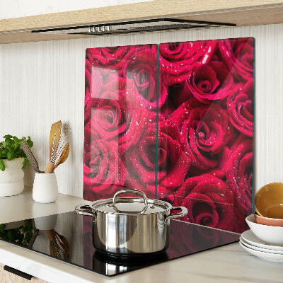 Tábua para corte Rosas em uma cor rosa intensa