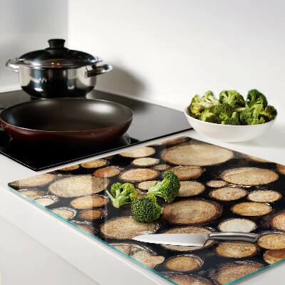 Tábua para corte Toras de madeira em seção transversal