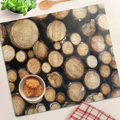 Tábua para corte Toras de madeira em seção transversal